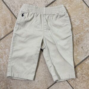 Ralph Lauren Cream Elastic-Waist Kids Pants